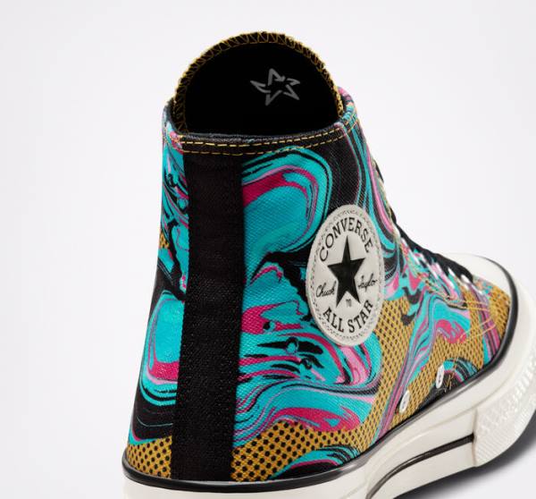 Trampki Wysokie Converse Chuck 70 '90s Marbled Turkusowe | CV-238GTB