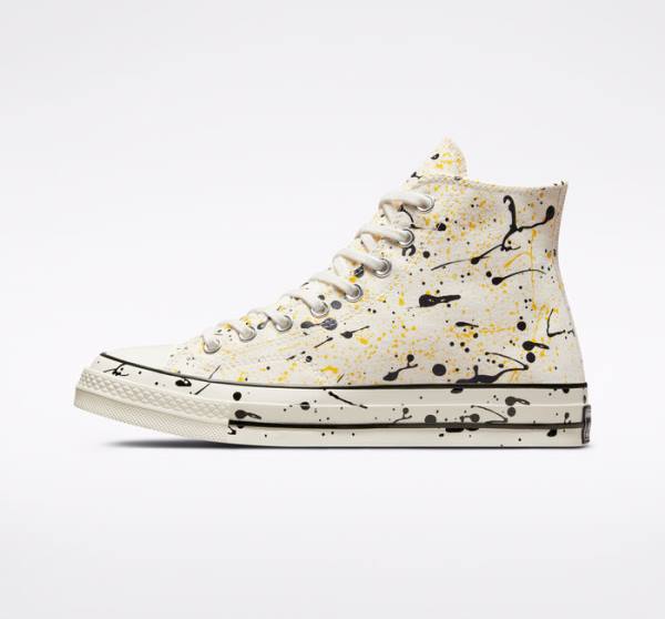 Trampki Wysokie Converse Chuck 70 Archive Paint Splatter Czarne | CV-930PKB