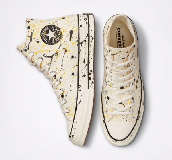 Trampki Wysokie Converse Chuck 70 Archive Paint Splatter Czarne | CV-930PKB