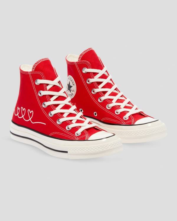 Trampki Wysokie Converse Chuck 70 Love Thread Czerwone | CV-934NOJ