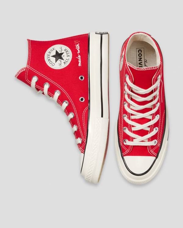 Trampki Wysokie Converse Chuck 70 Love Thread Czerwone | CV-934NOJ