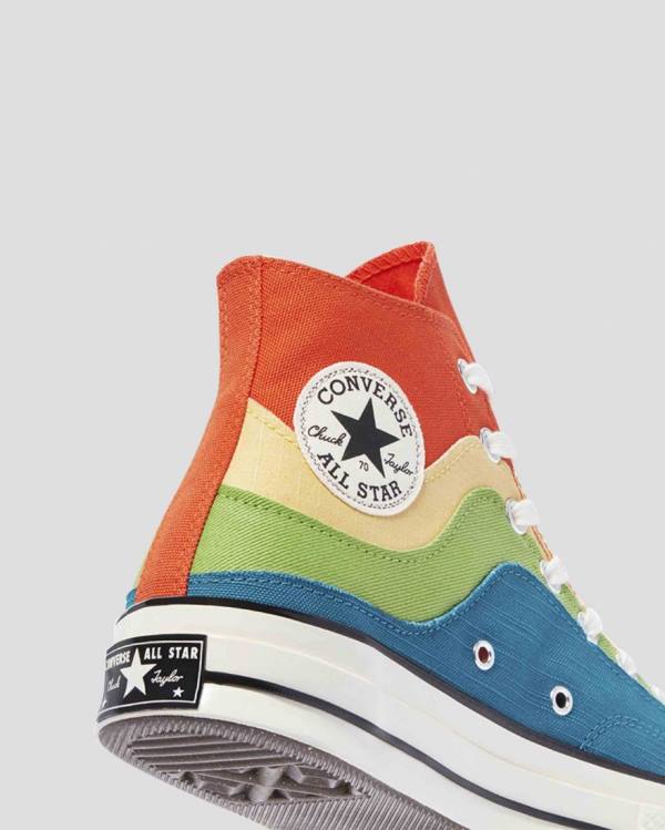 Trampki Wysokie Converse Chuck 70 National Parks Niebieskie Zielone Pomarańczowe | CV-415FXW