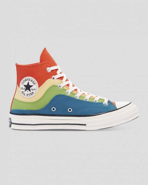 Trampki Wysokie Converse Chuck 70 National Parks Niebieskie Zielone Pomarańczowe | CV-415FXW