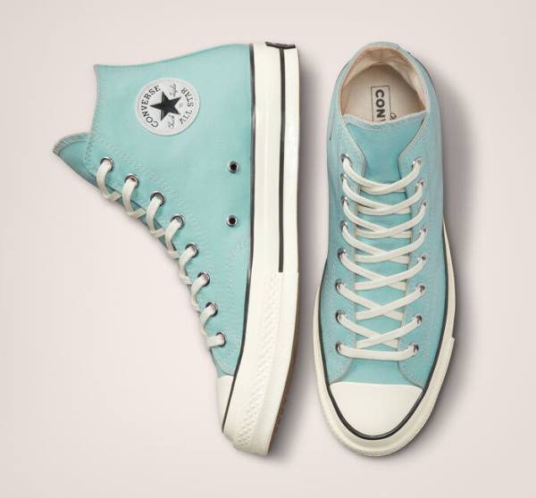 Trampki Wysokie Converse Chuck 70 Pastel Polyester Czarne | CV-215YDZ