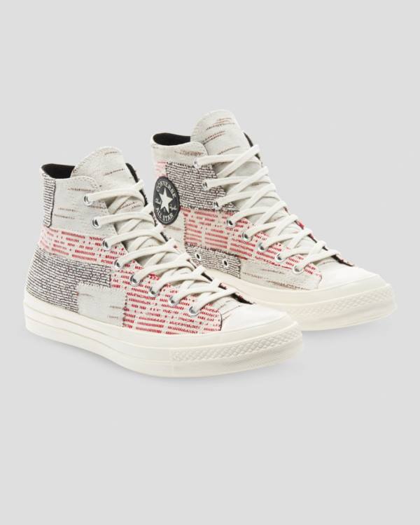 Trampki Wysokie Converse Chuck 70 Patchwork Różowe Szare | CV-742RWF