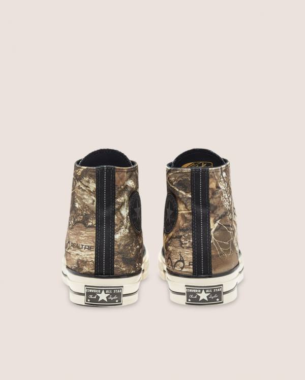 Trampki Wysokie Converse Chuck 70 Realtree Edge Camo Print Utility Brązowe | CV-401JYX