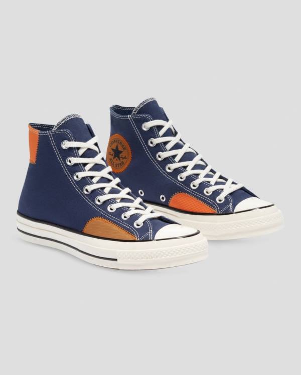 Trampki Wysokie Converse Chuck 70 Ripstop Niebieskie | CV-069RDO