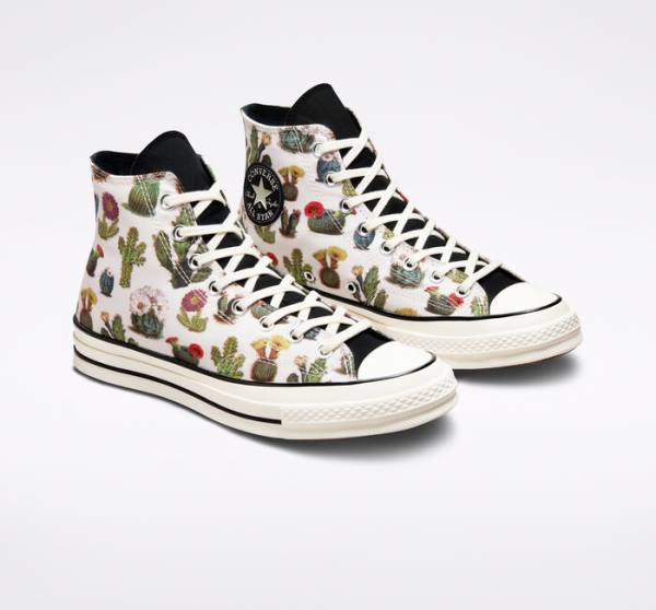 Trampki Wysokie Converse Chuck 70 Succulents Czarne | CV-123ASG