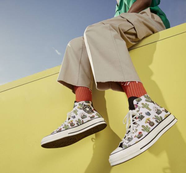 Trampki Wysokie Converse Chuck 70 Succulents Czarne | CV-123ASG