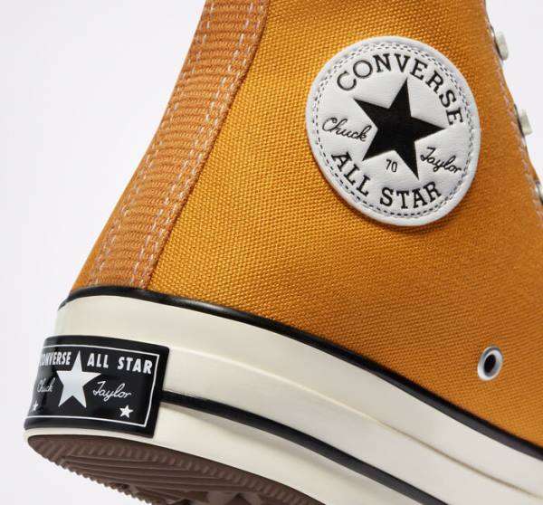 Trampki Wysokie Converse Chuck 70 Sunflower Yellow Czarne | CV-682WCO