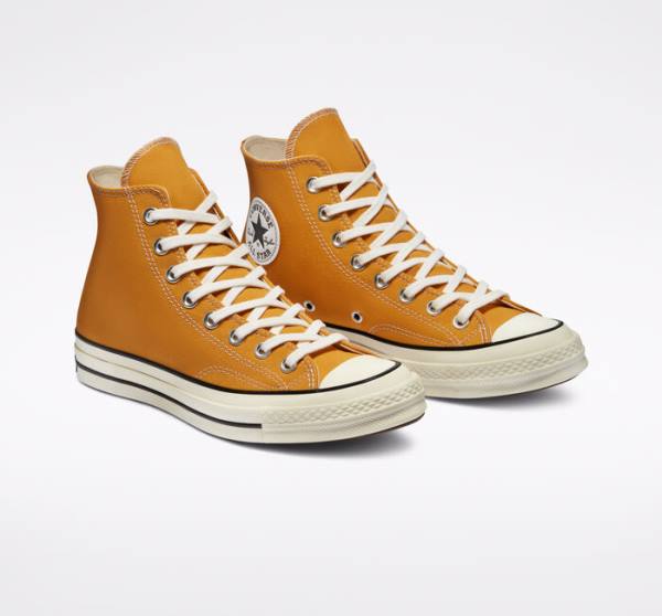 Trampki Wysokie Converse Chuck 70 Sunflower Yellow Czarne | CV-682WCO