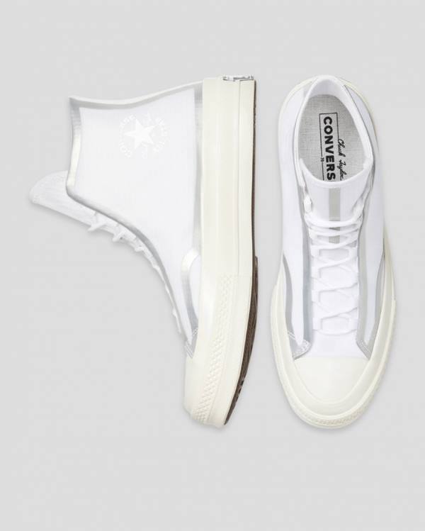 Trampki Wysokie Converse Chuck 70 Tape Seam Białe | CV-367BKN