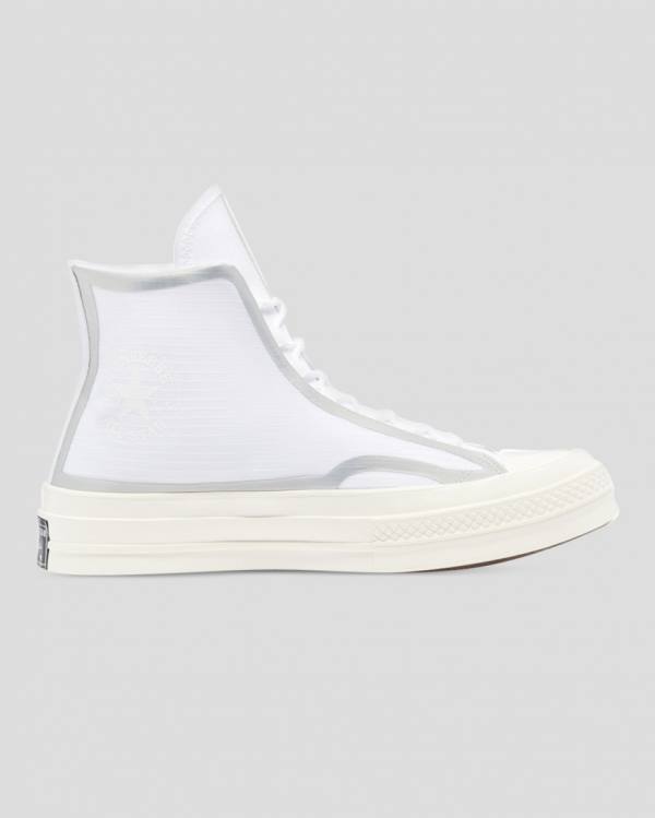 Trampki Wysokie Converse Chuck 70 Tape Seam Białe | CV-367BKN