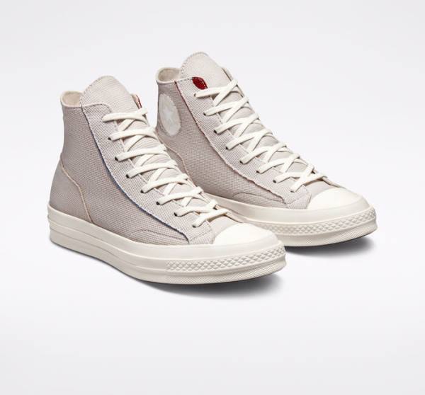 Trampki Wysokie Converse Chuck 70 Tearaway Głęboka Srebrne Różowe | CV-187CXN