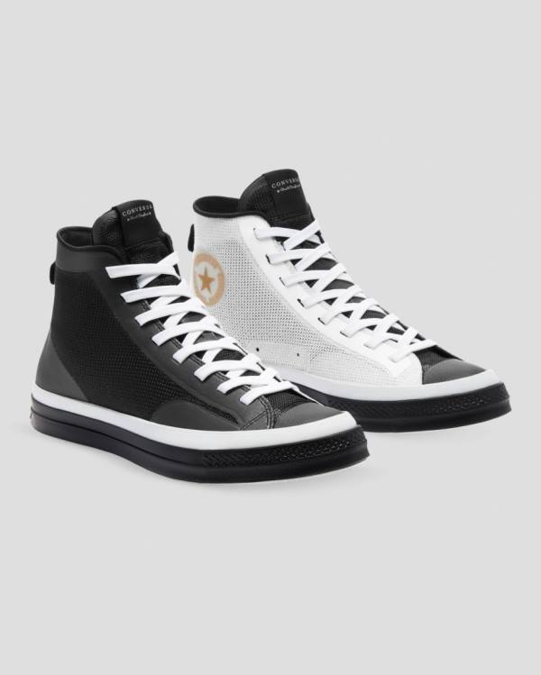 Trampki Wysokie Converse Chuck 70 Then & Now Czarne Białe | CV-483EBD