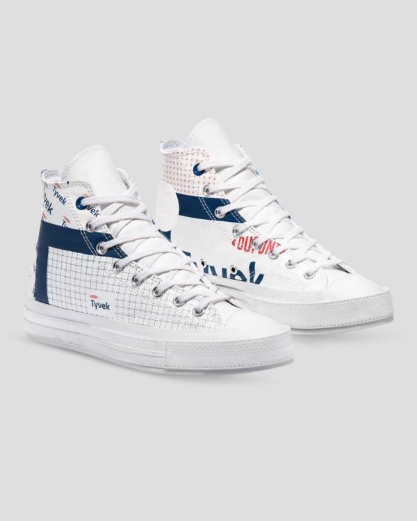 Trampki Wysokie Converse Chuck 70 Tyvek Białe | CV-125CIX