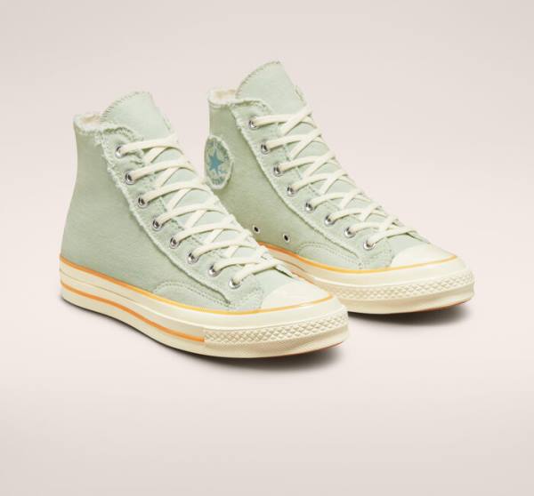 Trampki Wysokie Converse Chuck 70 Washed Denim Głęboka Niebieskie Indygo | CV-869EMX