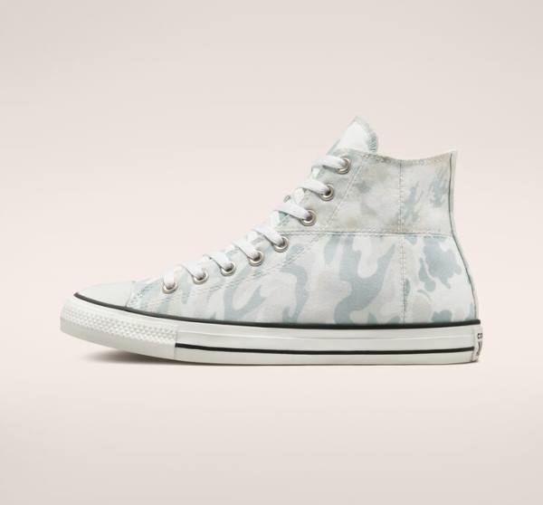 Trampki Wysokie Converse Chuck Taylor All Star Split Panel Camo Białe Szare | CV-019USP