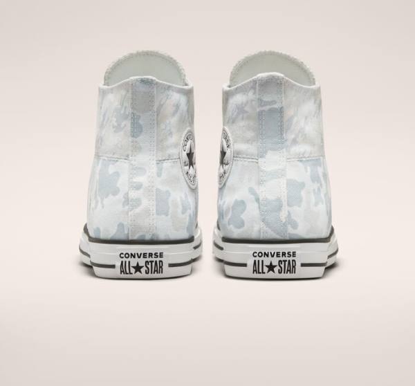 Trampki Wysokie Converse Chuck Taylor All Star Split Panel Camo Białe Szare | CV-019USP