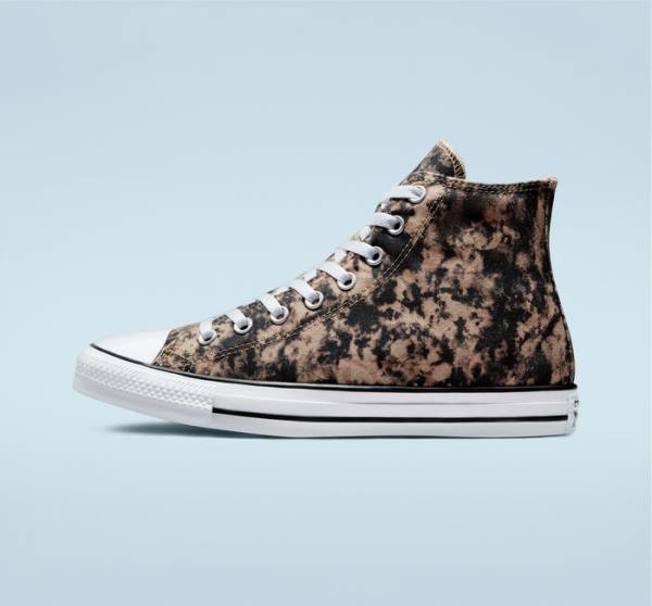 Trampki Wysokie Converse Chuck Taylor All Star Dip Dye Czarne Białe | CV-047UGV