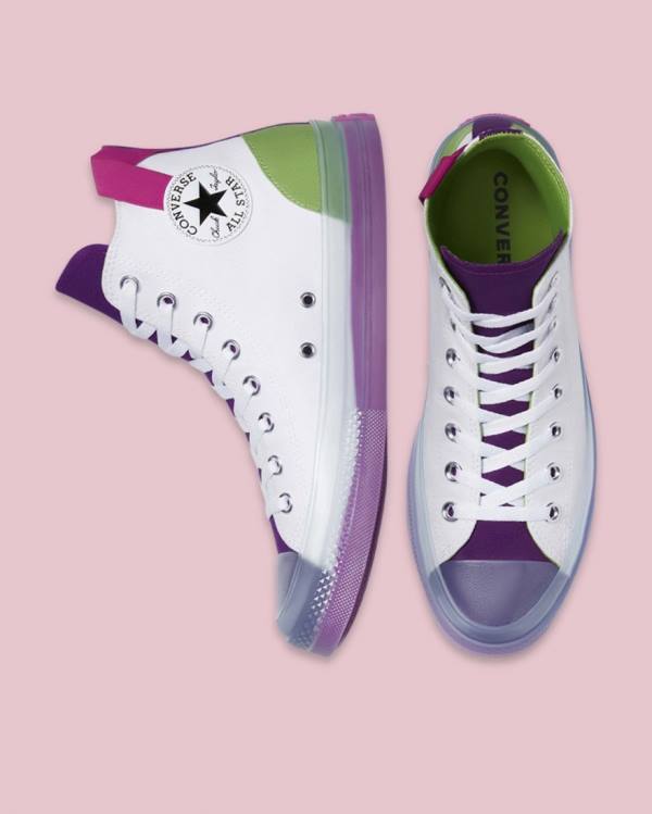 Trampki Wysokie Converse Chuck Taylor All Star CX Blocked Białe | CV-120EJU