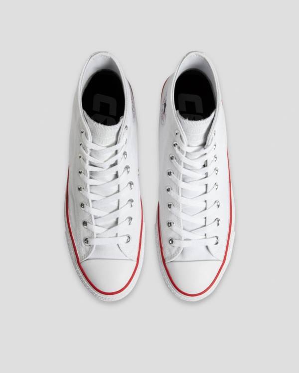 Trampki Wysokie Converse Chuck Taylor All Star Pro Płócienne Białe | CV-153YPD