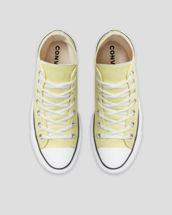 Trampki Wysokie Converse Chuck Taylor All Star Lift Seasonal Colour Żółte | CV-179AYO