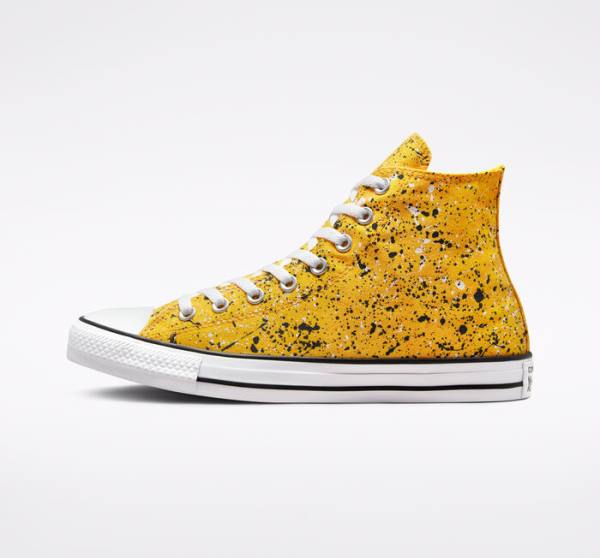 Trampki Wysokie Converse Chuck Taylor All Star Archive Paint Splatter Białe | CV-185HKO