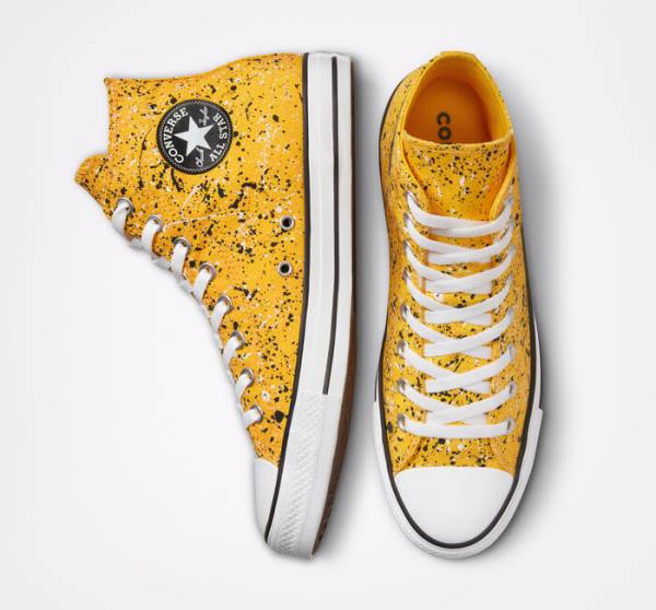 Trampki Wysokie Converse Chuck Taylor All Star Archive Paint Splatter Białe | CV-185HKO