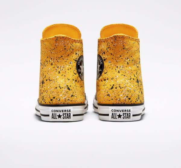 Trampki Wysokie Converse Chuck Taylor All Star Archive Paint Splatter Białe | CV-185HKO