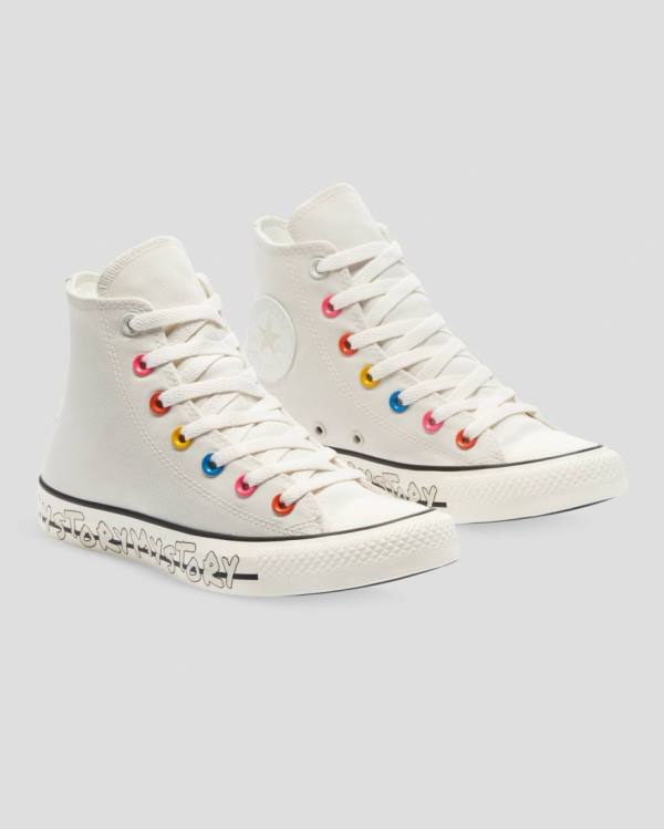 Trampki Wysokie Converse Chuck Taylor All Star My Story Beżowe | CV-187TKS