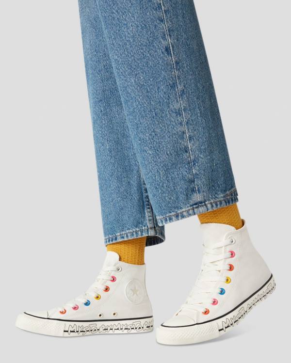 Trampki Wysokie Converse Chuck Taylor All Star My Story Beżowe | CV-187TKS