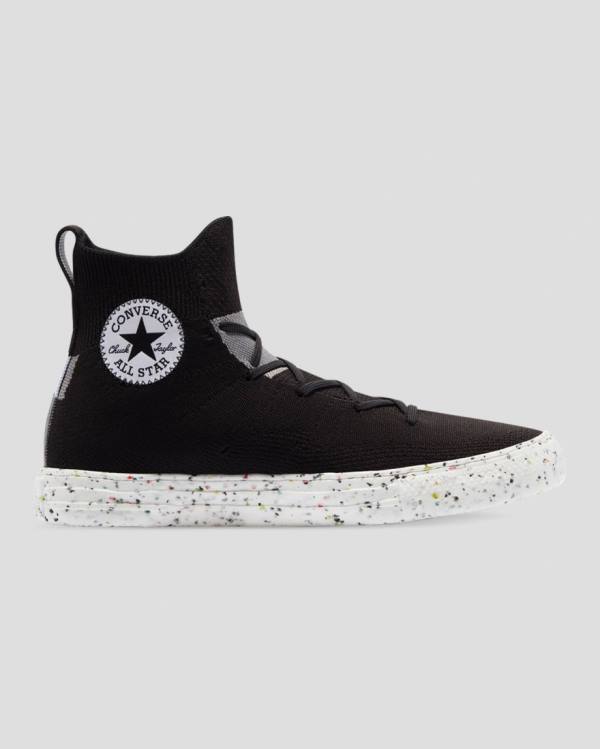 Trampki Wysokie Converse Chuck Taylor All Star Crater Renew Knit Czarne | CV-257TBK