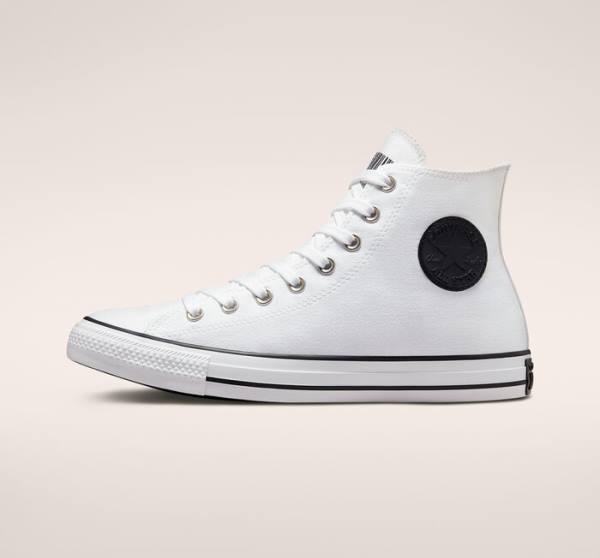 Trampki Wysokie Converse Chuck Taylor All Star Translucent Barcode Białe Czarne Białe | CV-259LHI