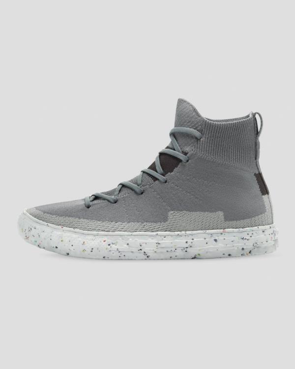 Trampki Wysokie Converse Chuck Taylor All Star Renew Crater Knit Szare | CV-274NFR