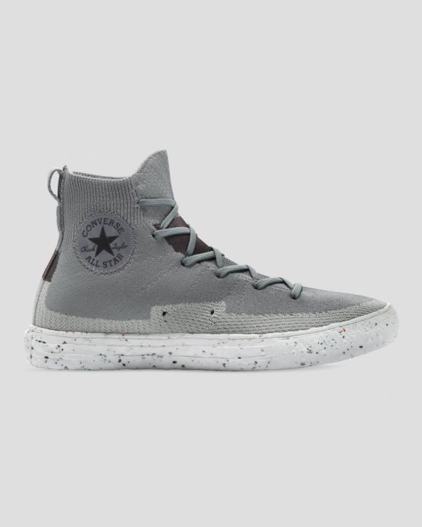 Trampki Wysokie Converse Chuck Taylor All Star Renew Crater Knit Szare | CV-274NFR