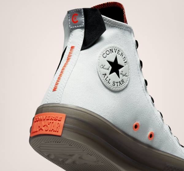 Trampki Wysokie Converse Chuck Taylor All Star CX Stretch Płócienne Głęboka Srebrne Czarne Mango | CV-296XVE