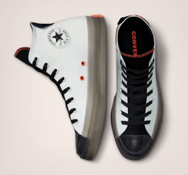 Trampki Wysokie Converse Chuck Taylor All Star CX Stretch Płócienne Głęboka Srebrne Czarne Mango | CV-296XVE