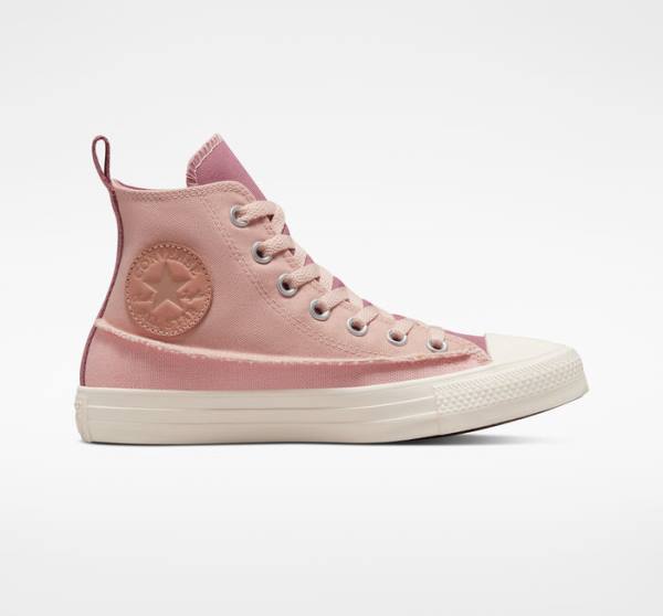 Trampki Wysokie Converse Chuck Taylor All Star Crafted Płócienne Różowe Różowe Różowe | CV-326GHK