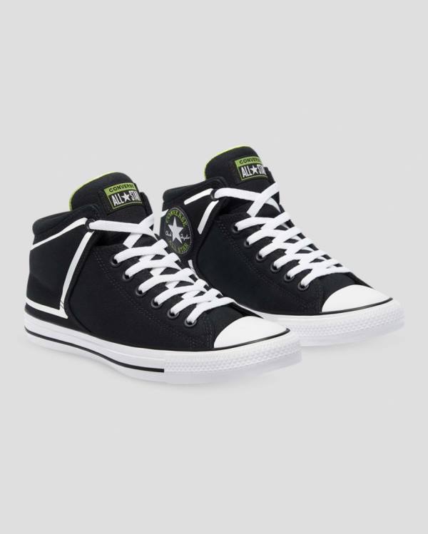 Trampki Wysokie Converse Chuck Taylor All Star High Streetwear Dramatic Nights Czarne | CV-341JOT