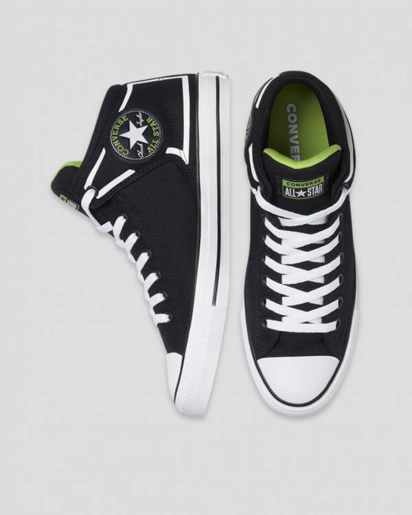 Trampki Wysokie Converse Chuck Taylor All Star High Streetwear Dramatic Nights Czarne | CV-341JOT