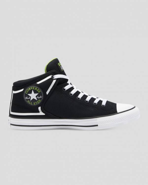 Trampki Wysokie Converse Chuck Taylor All Star High Streetwear Dramatic Nights Czarne | CV-341JOT