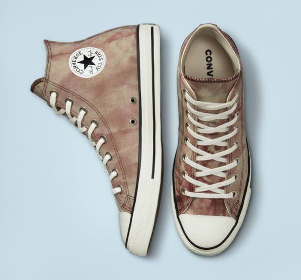 Trampki Wysokie Converse Chuck Taylor All Star Washed Płócienne Czarne | CV-382MDT