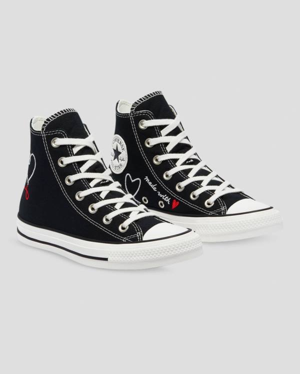 Trampki Wysokie Converse Chuck Taylor All Star Love Thread Czarne | CV-432IRL