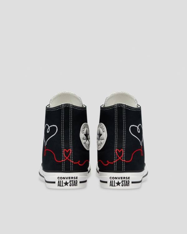 Trampki Wysokie Converse Chuck Taylor All Star Love Thread Czarne | CV-432IRL