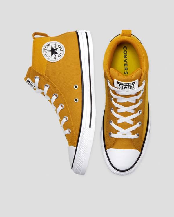 Trampki Wysokie Converse Chuck Taylor All Star Streetwear Mix And Match Żółte | CV-452QXT