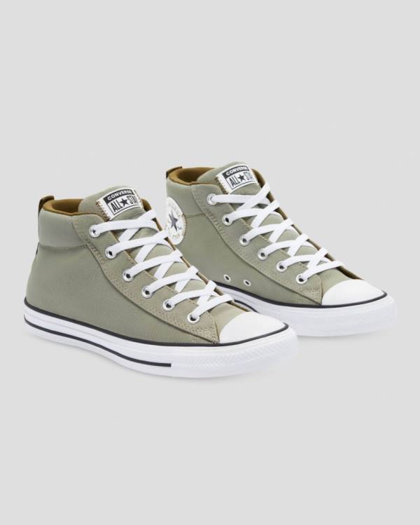 Trampki Wysokie Converse Chuck Taylor All Star Streetwear Light Field Surplus Zielone | CV-483RDJ