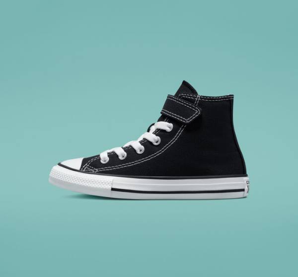 Trampki Wysokie Converse Chuck Taylor All Star Easy-On Czarne Beżowe Białe | CV-520QFS