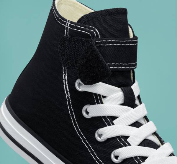 Trampki Wysokie Converse Chuck Taylor All Star Easy-On Czarne Beżowe Białe | CV-520QFS