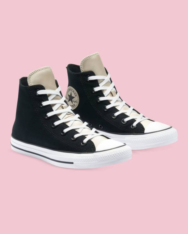 Trampki Wysokie Converse Chuck Taylor All Star Mono Metallic Czarne | CV-528SYD